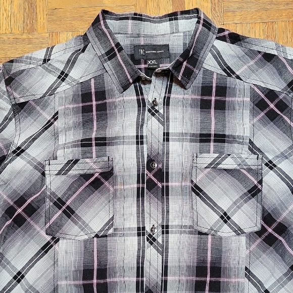 INC International Concepts Plaid Casual Button Down Shirt SIZE XXL Nwt - Picture 6 of 8